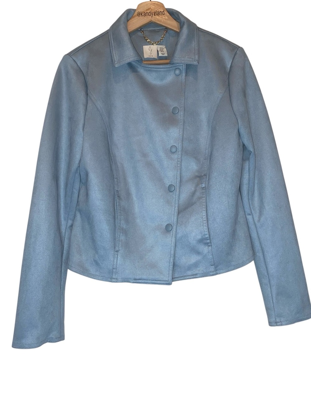 JOIE Women’s Faux Suede Moto Jacket - Picture 2 of 6